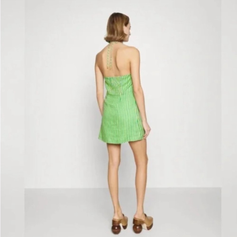 Faithfull the Brand Muthia Mini Dress Bau-Bau Stripe Print Size US 8 New w/ Tag - Picture 5 of 6